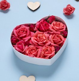 Heart-Shaped Flower Box